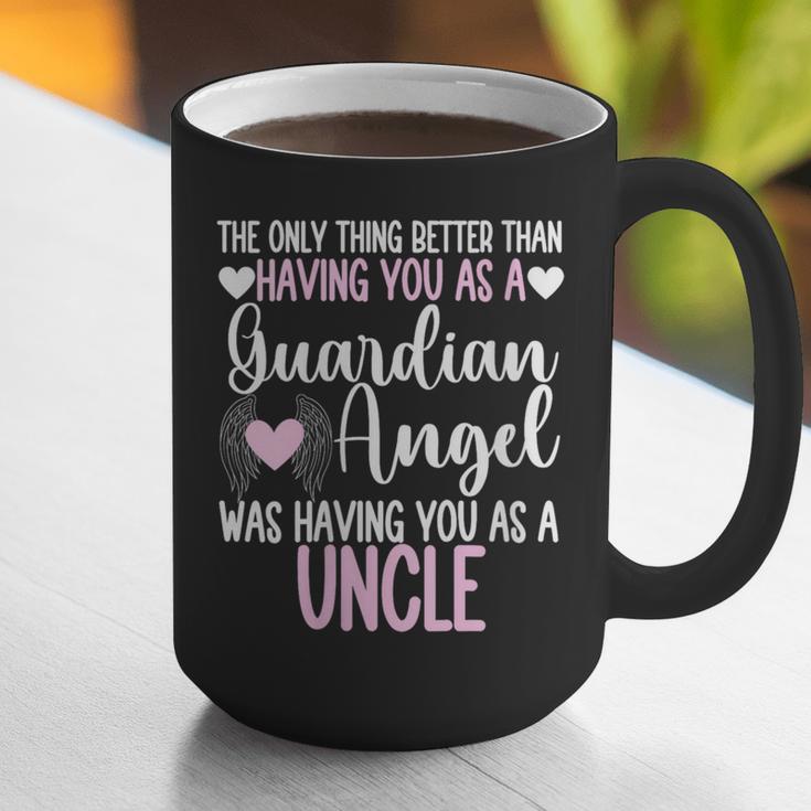 Guardian Angel Memorial In Memory Of Uncle Niece Nephew Graphic Print Coffee Mug Guardian Angel Memorial In Memory Of Uncle Niece Nephew Graphic Print Coffee Mug