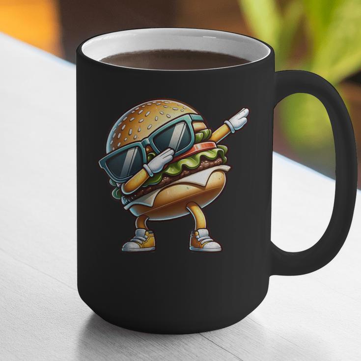 Hamburger Dabbing Kids Men Women Dab Dance Cheeseburgers Dad Graphic Print Coffee Mug Hamburger Dabbing Kids Men Women Dab Dance Cheeseburgers Dad Graphic Print Coffee Mug