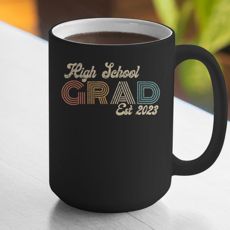 High School Grad 2023 Class Of 2023 Retro Graduation Done Graphic Print Coffee Mug