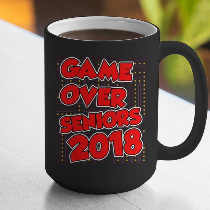 High School Graduation Tshirt Game Over Senior Class Of 2018 Graphic Print Coffee Mug