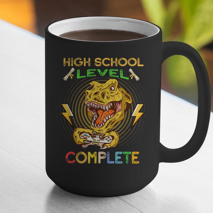 High School Level Complete Gamer Graduation Dinosaur 2021 Graphic Print Coffee Mug