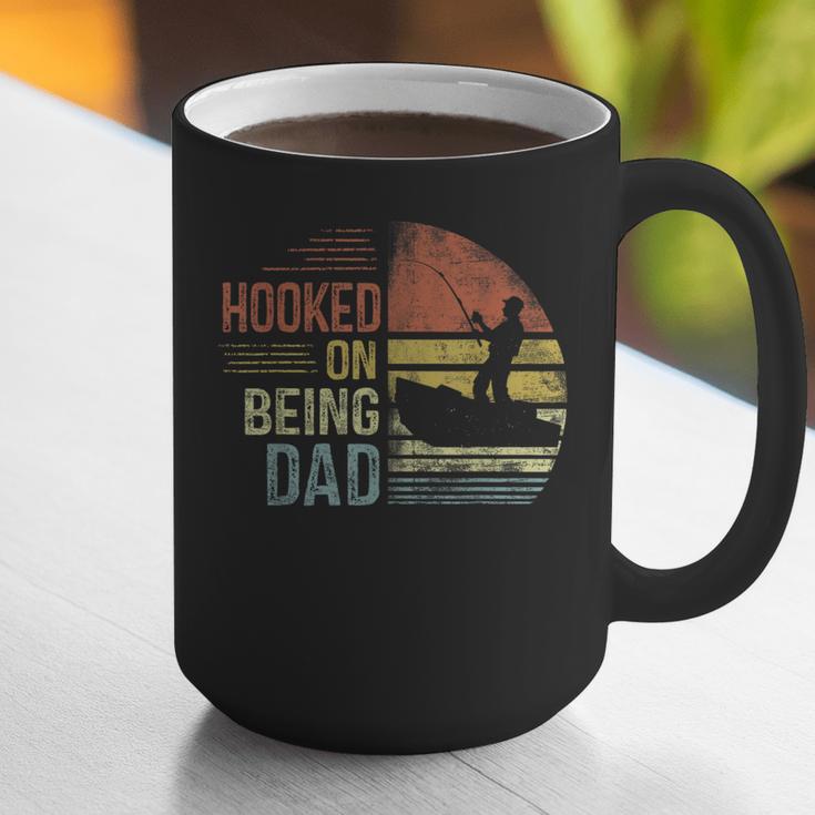 Hooked On Being Dad Fishing Dad Father's Day Graphic Print Coffee Mug