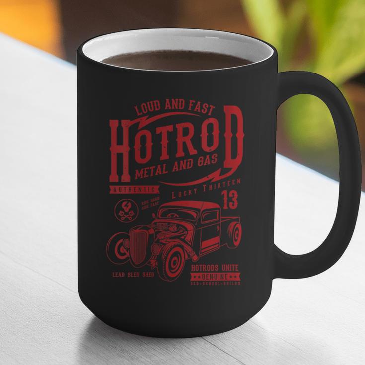 Hotrod Car Automotive Nostalgia Distressed Retro Graphic Print Coffee Mug
