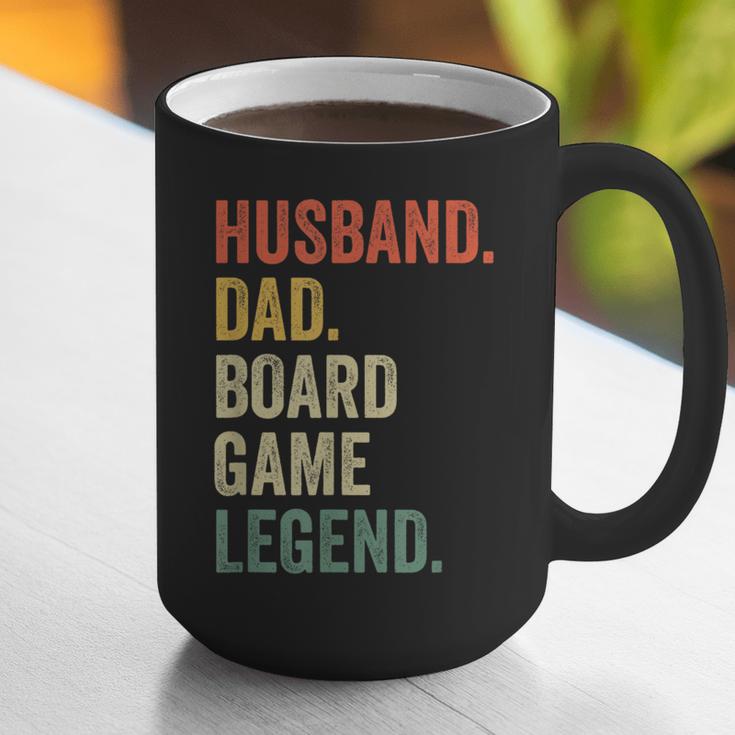 Husband Dad Board Game Night Legend Father Vintage Graphic Print Coffee Mug