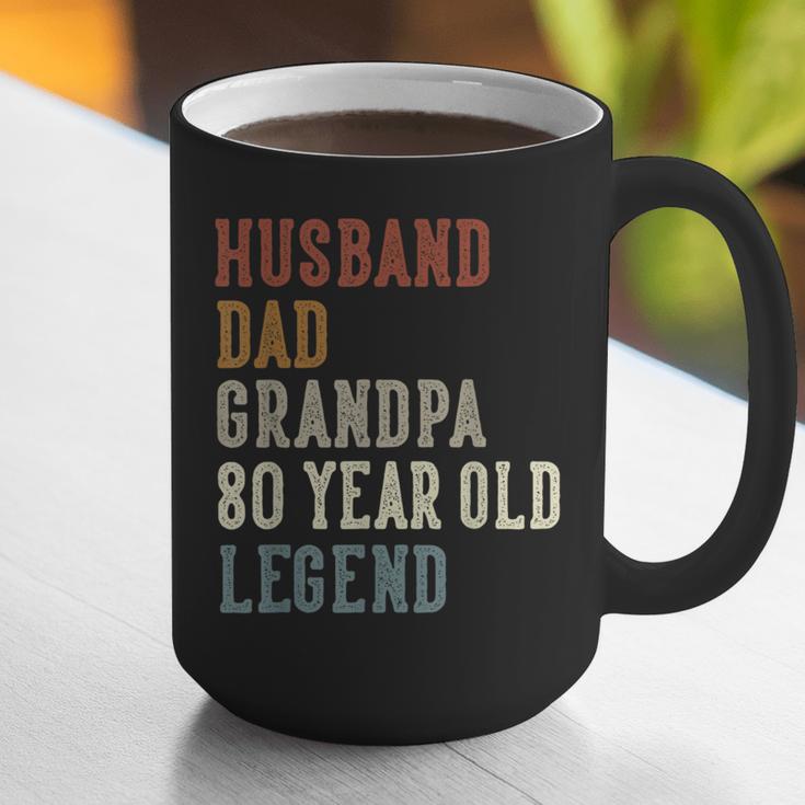 Husband Dad Grandpa 80 Year Old Legend 80th Birthday Graphic Print Coffee Mug