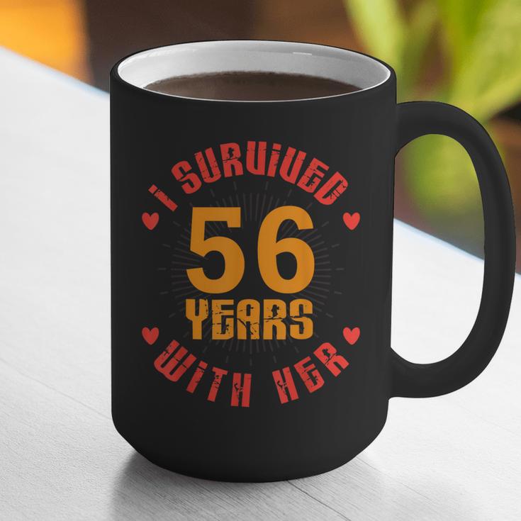 Husband I Survived 56 Years With Her Wife Marriage Memory Graphic Print Coffee Mug Husband I Survived 56 Years With Her Wife Marriage Memory Graphic Print Coffee Mug