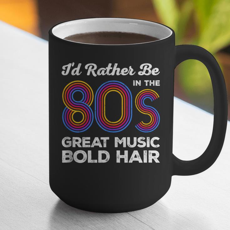 I'd Rather Be In The 80s Iconic Music Nostalgia Vintage Graphic Print Coffee Mug