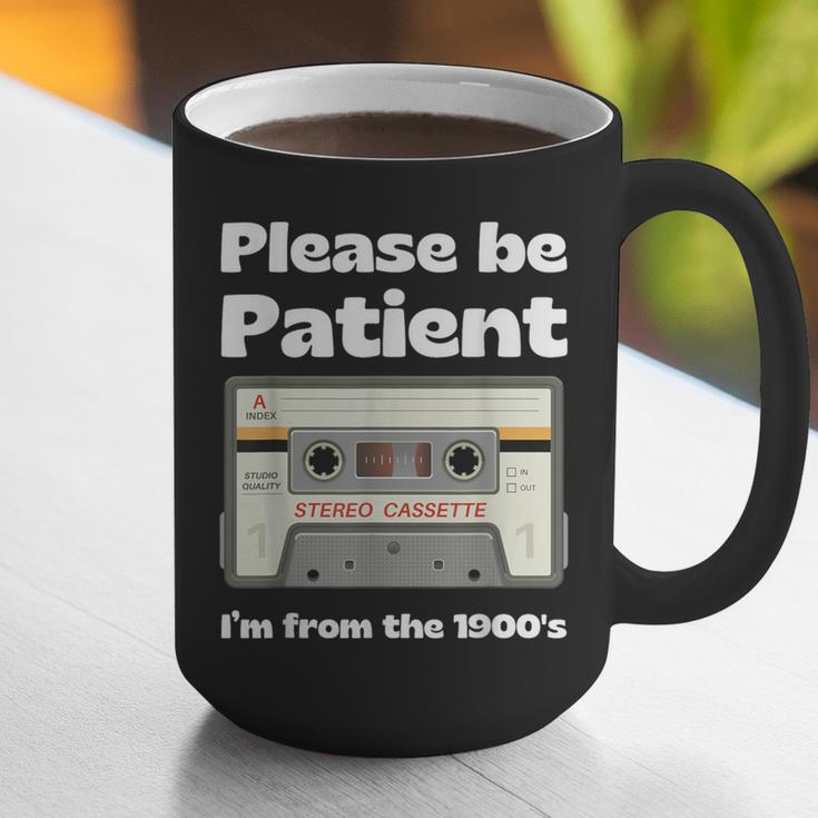 I'm From The 1900s Be Patient Retro Cassette Tape Graphic Print Coffee Mug