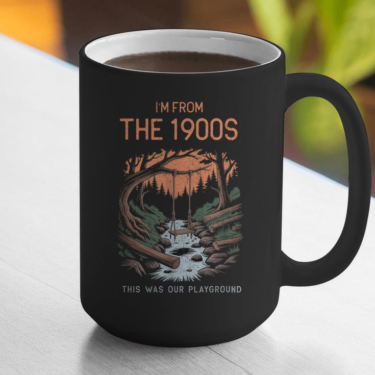 I'm From The 1900s This Was Our Playground Retro Graphic Print Coffee Mug