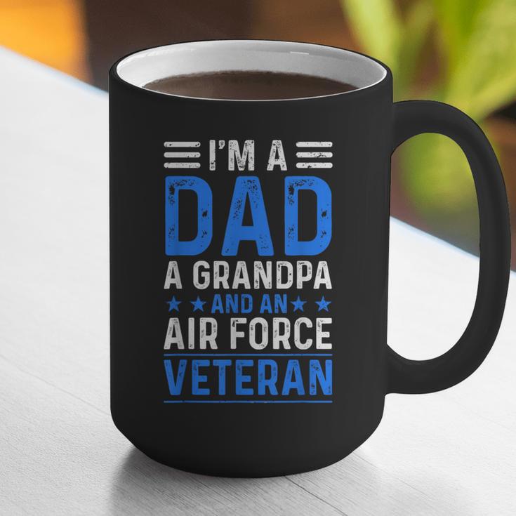 I’m A Dad Grandpa Air Force Veteran Distressed Graphic Print Coffee Mug