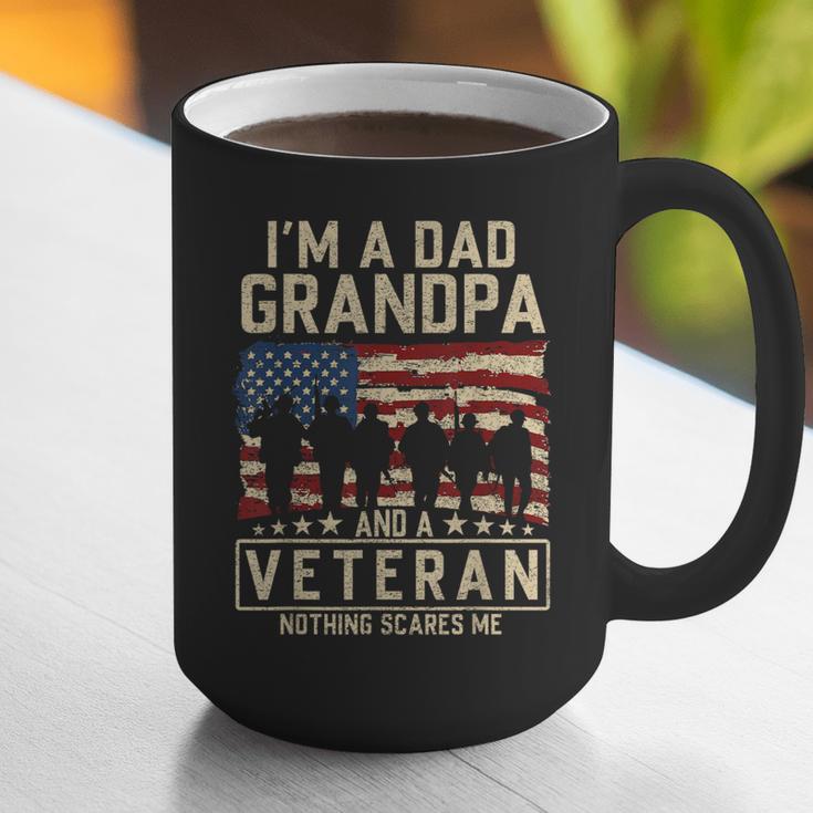 I'm A Dad Grandpa And Veteran Patriotic US Flag Veterans Day Graphic Print Coffee Mug
