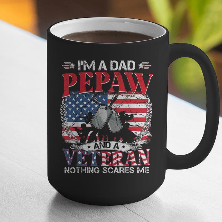 I'm Dad Pepaw Veteran Nothing Scares Me Father's Day Graphic Print Coffee Mug