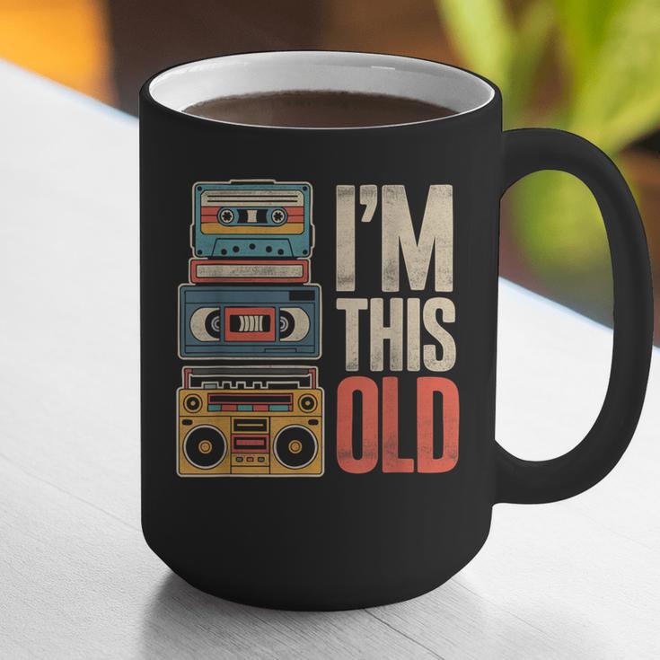 I'm This Old Vintage Cassette Tape Nostalgia Graphic Print Coffee Mug I'm This Old Vintage Cassette Tape Nostalgia Graphic Print Coffee Mug