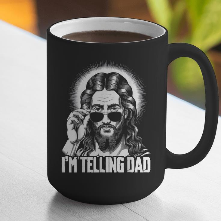 I'm Telling Dad Jesus Graphic Print Coffee Mug I'm Telling Dad Jesus Graphic Print Coffee Mug