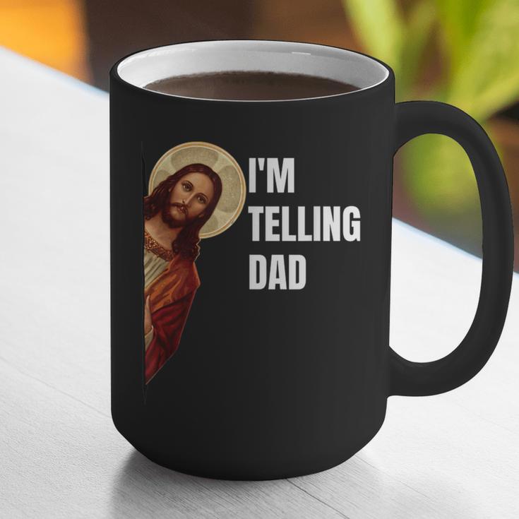 I'm Telling Dad Religious Christian Jesus Meme Graphic Print Coffee Mug
