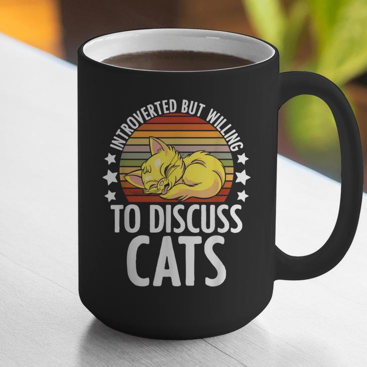 Introvert Cat Kitten Quote For Feline Whisperer Graphic Print Coffee Mug