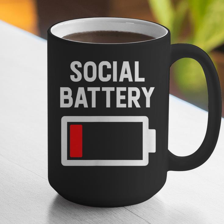Introvert Low Social Battery Level Anti Social People Graphic Print Coffee Mug Introvert Low Social Battery Level Anti Social People Graphic Print Coffee Mug