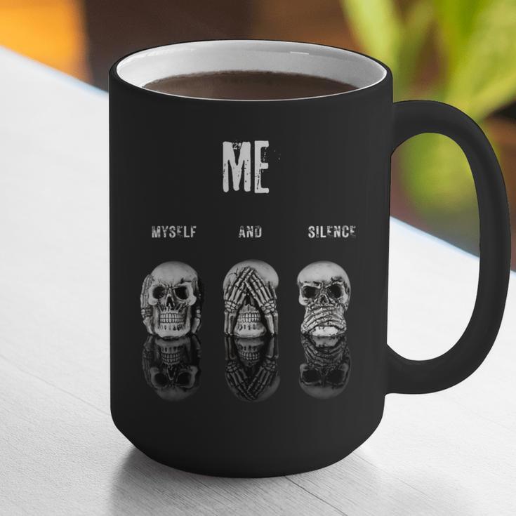Introvert Relaxation Me Myself And Silence Skulls Graphic Print Coffee Mug Introvert Relaxation Me Myself And Silence Skulls Graphic Print Coffee Mug
