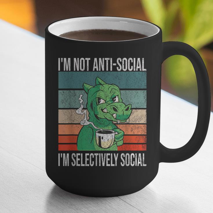 Introvert Selectively Social Anti-Social Shy Graphic Print Coffee Mug