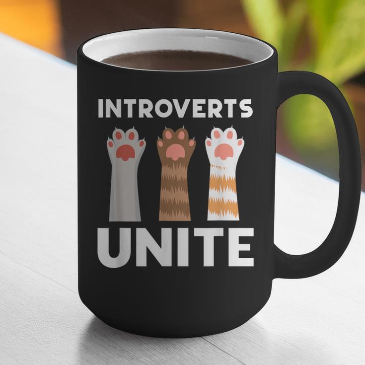 Introvert Unite Kitty Paws Raise Introverted Gathering Graphic Print Coffee Mug Introvert Unite Kitty Paws Raise Introverted Gathering Graphic Print Coffee Mug