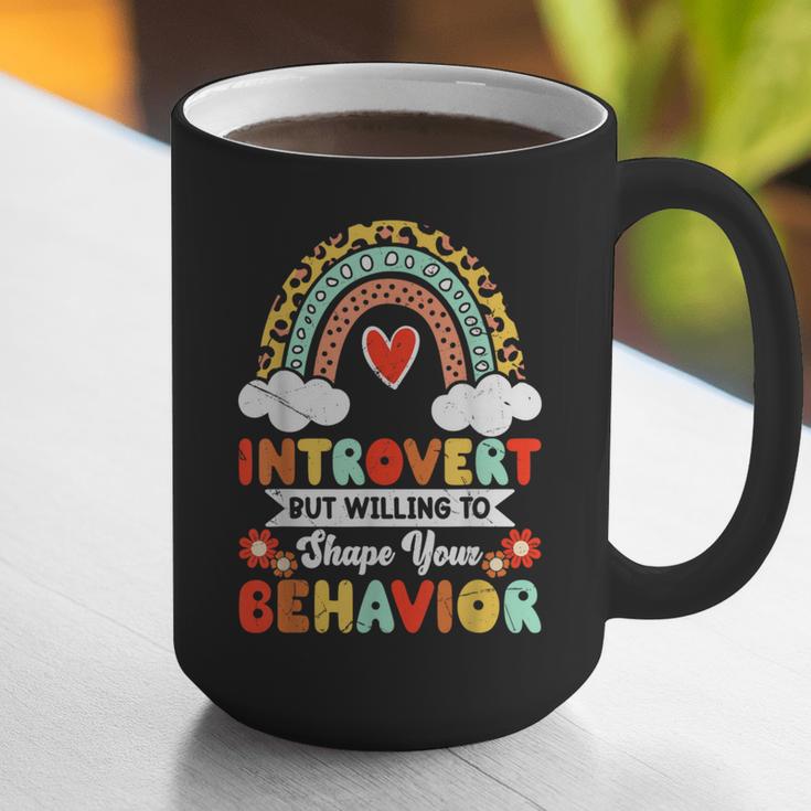 Introvert But Willing To Shape Your Behavior Graphic Print Coffee Mug