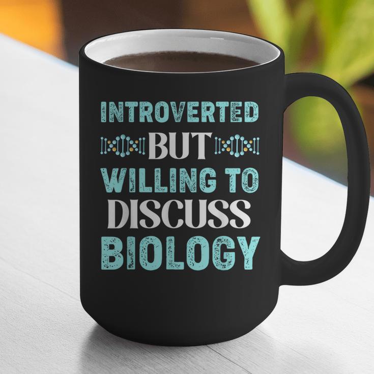 Introverted Biology Science Biologist Introverts Graphic Print Coffee Mug