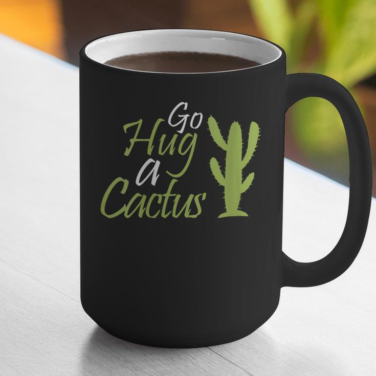 Introverts Sassy Saying Sassy Quote No Hugs Go Hug Cactus Graphic Print Coffee Mug