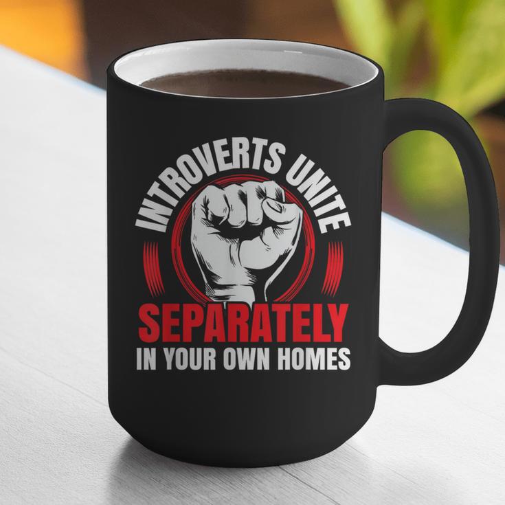 Introverts Unite Separately In Your Own Homes Saying Graphic Print Coffee Mug Introverts Unite Separately In Your Own Homes Saying Graphic Print Coffee Mug