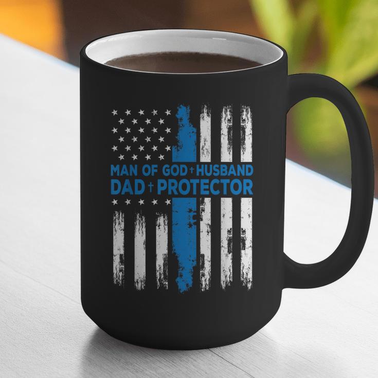 Jesus God Religious Man Of God Husband Dad Protector Graphic Print Coffee Mug