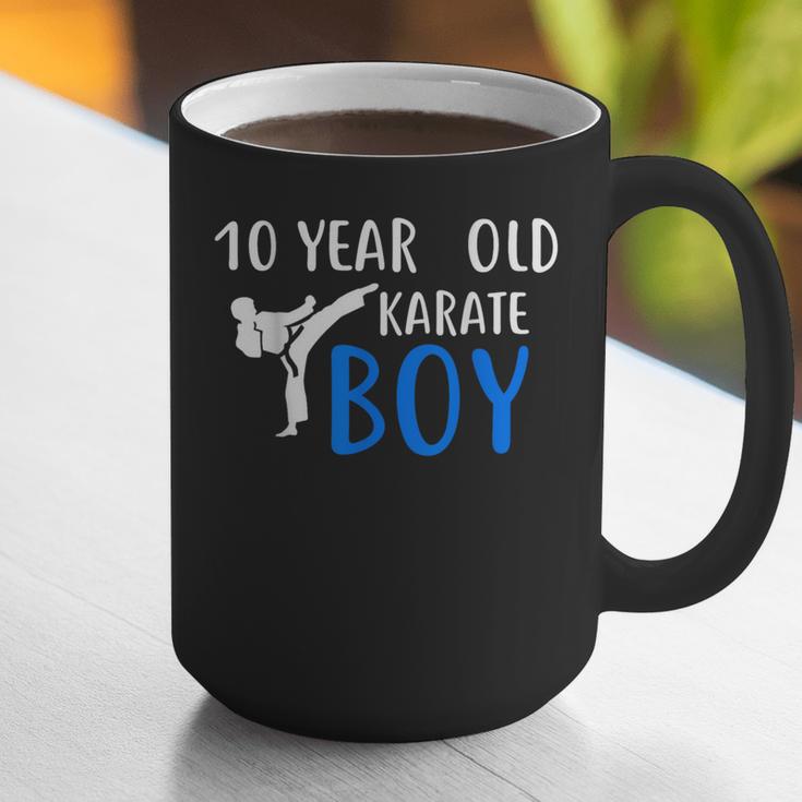 Karate Boy 10 Year Old Kids Shirt Graduation Graphic Print Coffee Mug