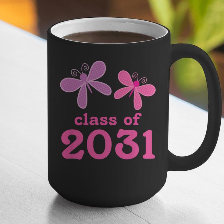 Kids Class Of 2031 Kindergarten Girls Graduation T-Shirt Graphic Print Coffee Mug