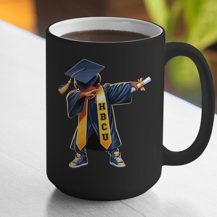Kids HBCU Boys Grad Dabbing Graduation Graphic Print Coffee Mug