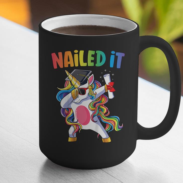 Kids Kindergarten Graduation Shirt Unicorn Graduate Nailed It Graphic Print Coffee Mug