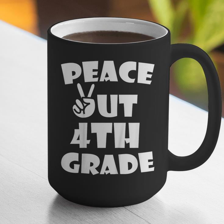 Kids Kids Peace Out 4th Grade For Graduation Graphic Print Coffee Mug