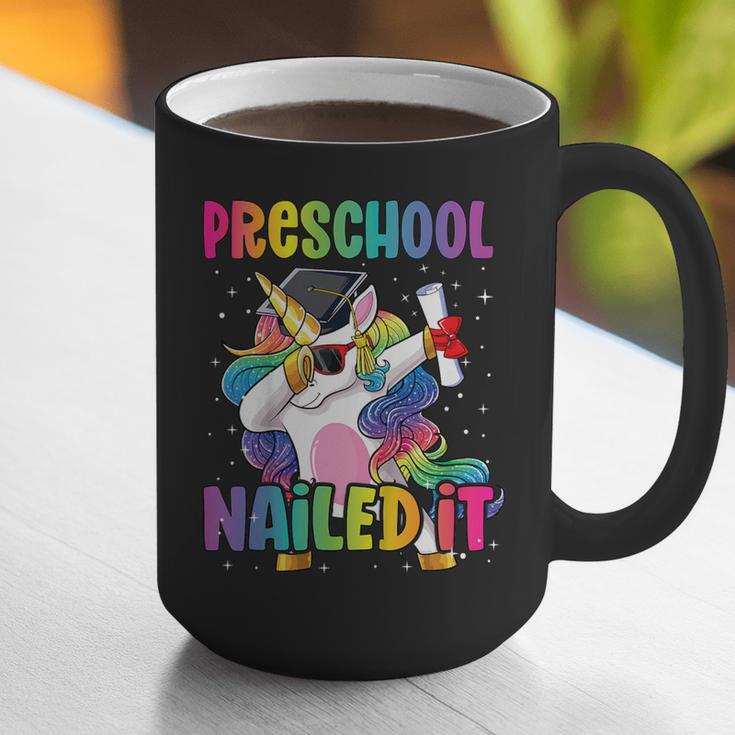 Kids Preschool Graduate Unicorn Nailed It Preschool Graduation Graphic Print Coffee Mug