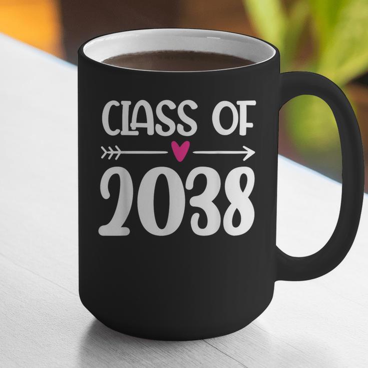 Kindergarten Class Of 2038 First Day School Graduation Girls Graphic Print Coffee Mug
