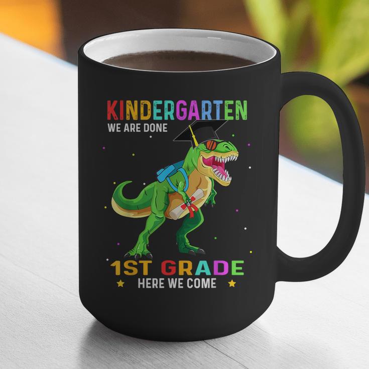 Kindergarten Graduation 1st Here We Come Class 2023 Dinosaur Graphic Print Coffee Mug