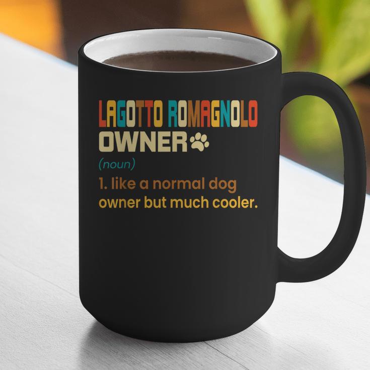 Lagotto Romagnolo Vintage Retro Dog Mom Dad Graphic Print Coffee Mug