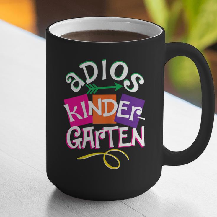 Last Day Of School Adios Kindergarten Graduation Kids Girls Graphic Print Coffee Mug