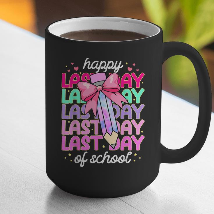 Last Day Of School Shirt Coquette Bow School Graduation Graphic Print Coffee Mug