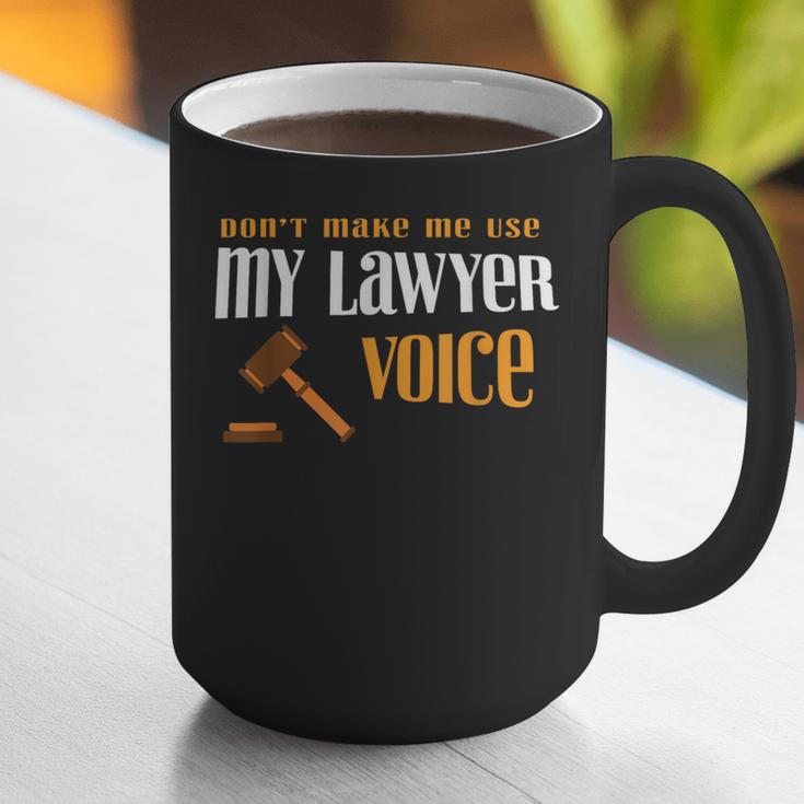 Lawyer Voice Attorney Law School Student Graduation Graphic Print Coffee Mug