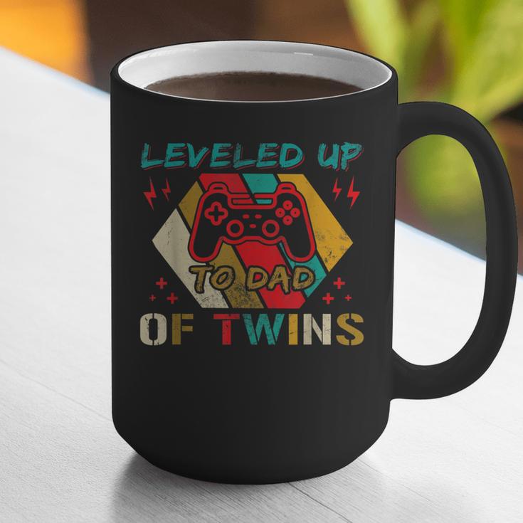 Leveled Up To Dad Of Twins Video Gamer Gaming Graphic Print Coffee Mug