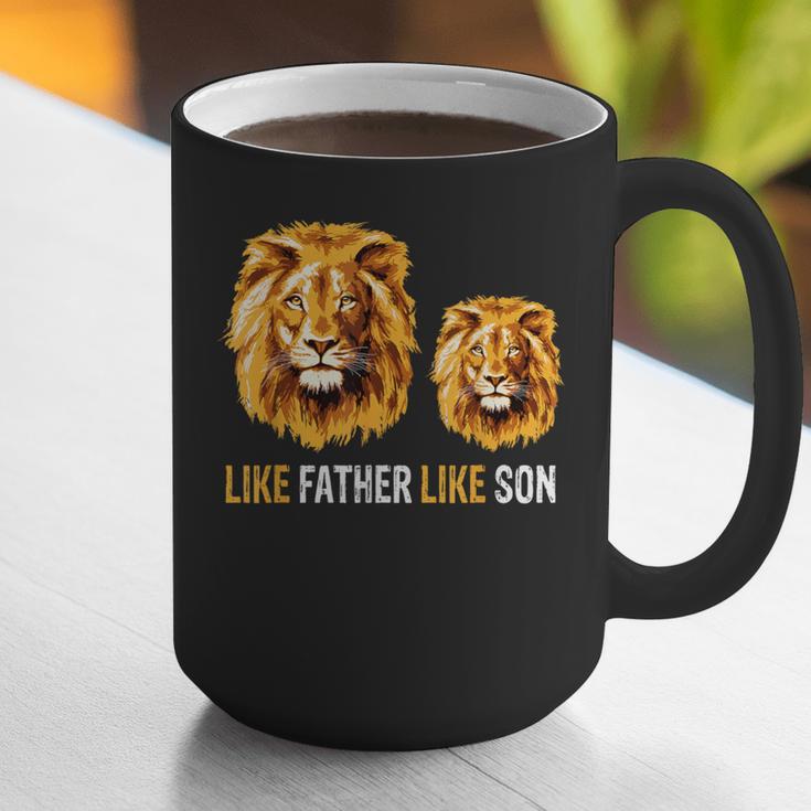 Lion Dad Like Father Like Son Lions Lovers Fathers Day Graphic Print Coffee Mug