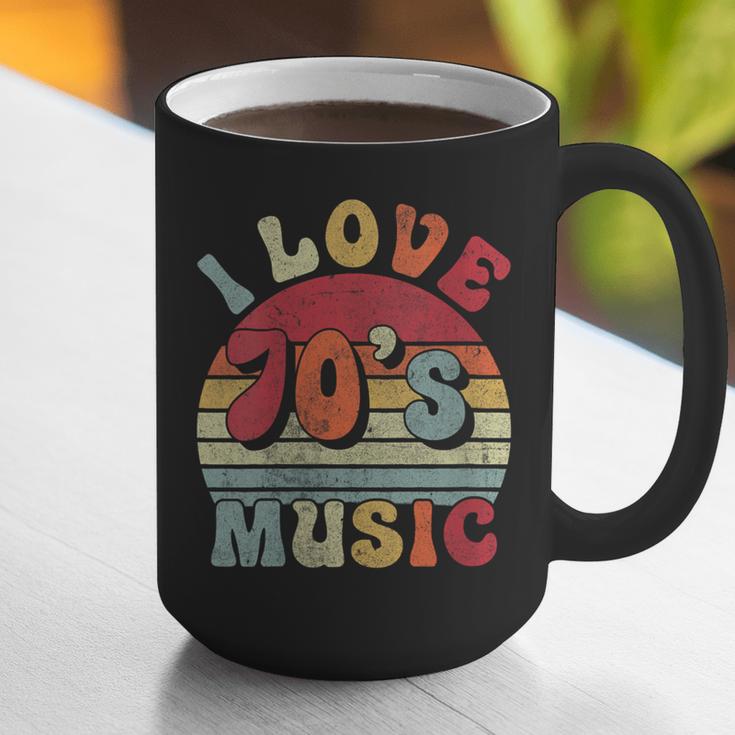 I Love 70's Music Retro Style Nostalgia Cassette 1970s Party Graphic Print Coffee Mug