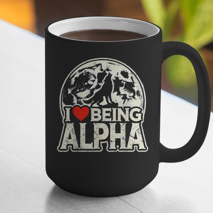 I Love Being Alpha Moonlit Wolf Meme Alpha Introvert Graphic Print Coffee Mug I Love Being Alpha Moonlit Wolf Meme Alpha Introvert Graphic Print Coffee Mug