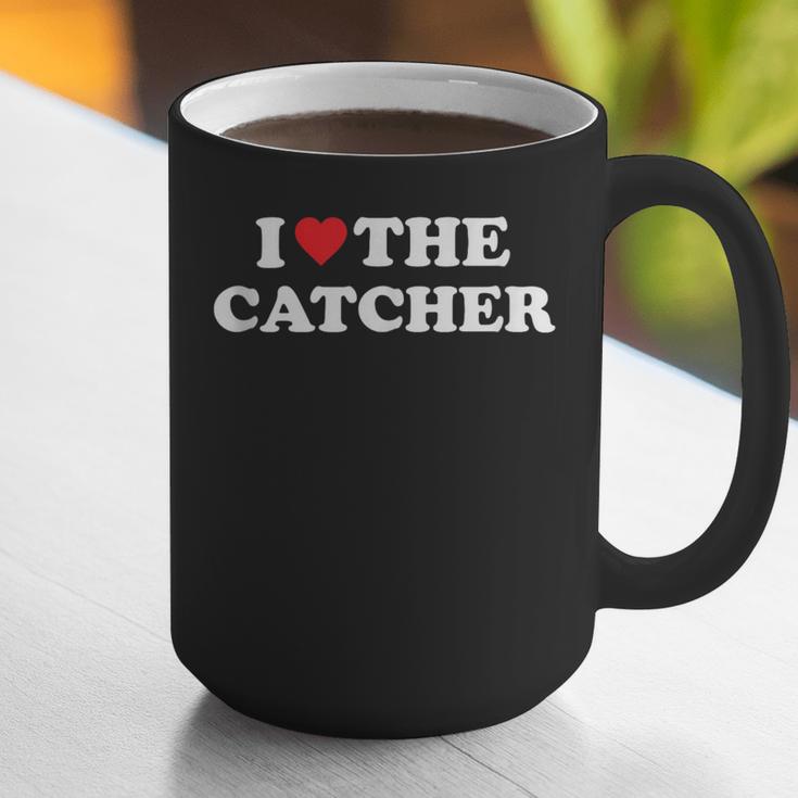 I Love The Catcher Baseball Softball Dad Mom Graphic Print Coffee Mug