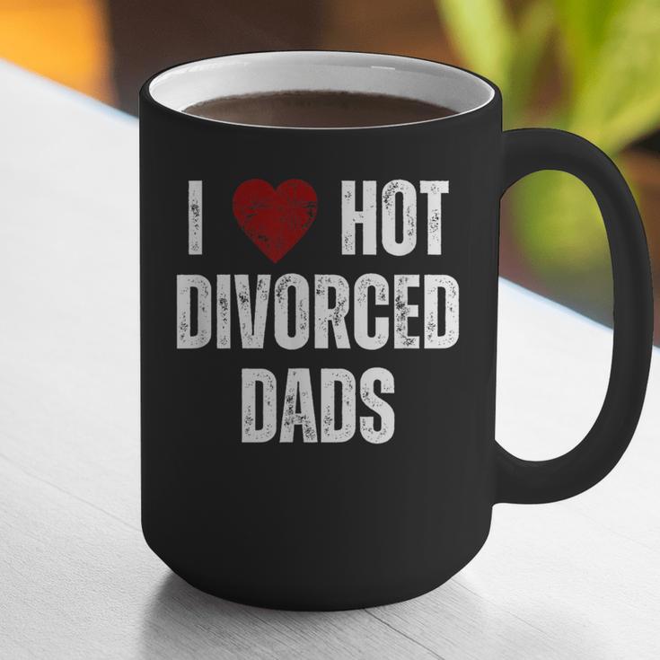 I Love Hot Divorced Dads Red Hearts Graphic Print Coffee Mug