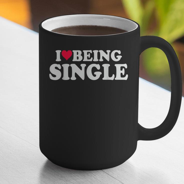 I Love Being Single Red Heart Anxious & Introvert Girl Club Graphic Print Coffee Mug