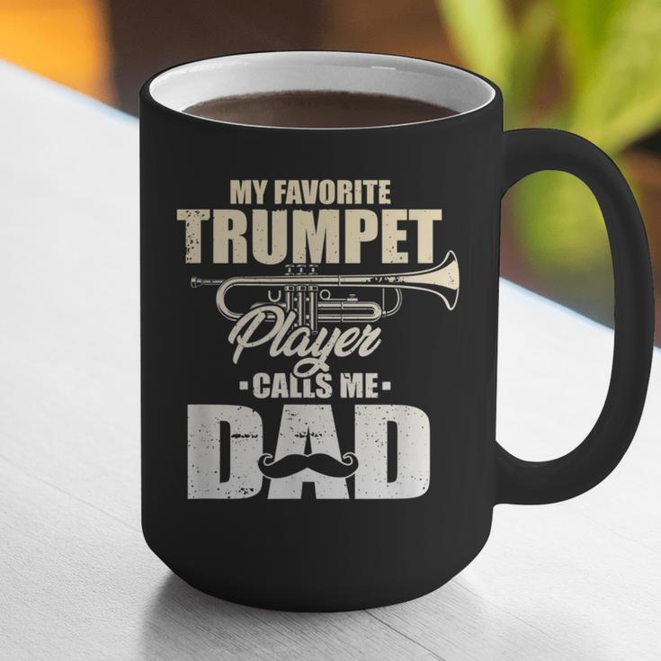 Marching Band Dad My Favorite Trumpet Player Calls Me Dad Graphic Print Coffee Mug