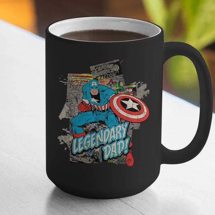 Marvel Captain America Legendary Dad Father's Day Graphic Print Coffee Mug Marvel Captain America Legendary Dad Father's Day Graphic Print Coffee Mug